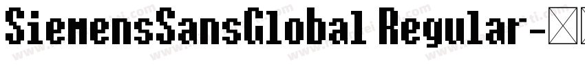 SiemensSansGlobal Regular字体转换